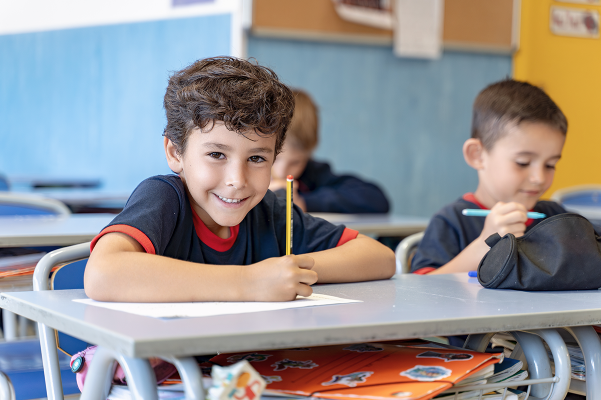 Niños en un aula